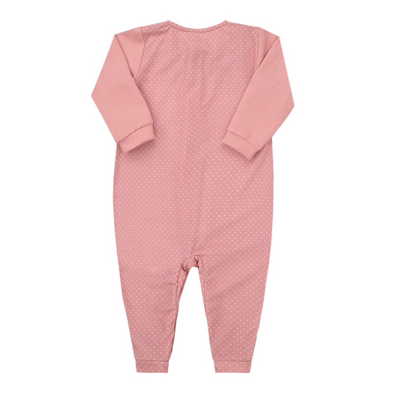 Macacão Longo Feminino em Malha Tricô Levíssima com Poá e Babadinho Letut - Image 5