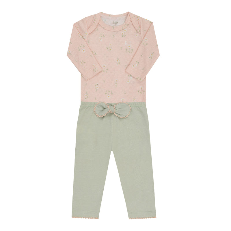 Letut Conjunto Longo com Body Malha Florence Gola Expansível e Calça com Laço Picueta Crochê — Artesanal e Encantador - Image 2