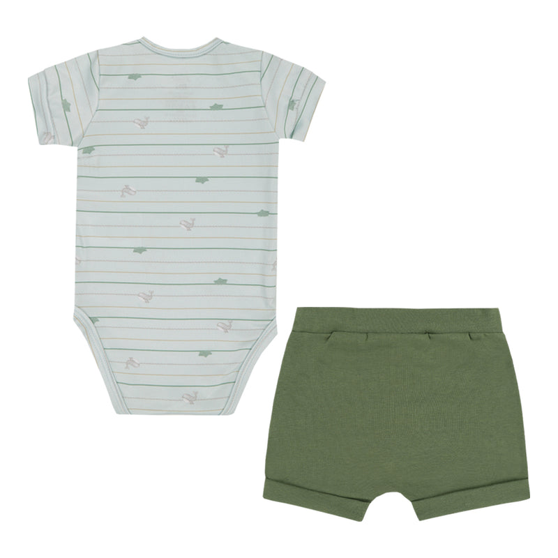 Letut Conjunto com Body Estampado e Shorts em Malha Conforto com Detalhes Bordados — Fresquinho e Cheio de Charme - Image 5
