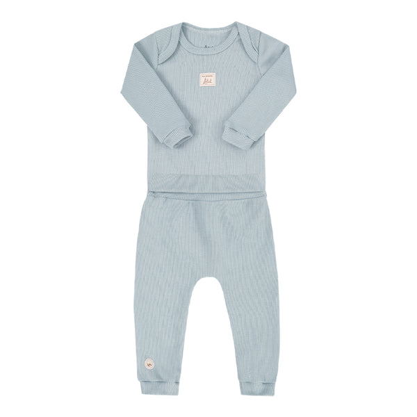 Conjunto Baby Longo Amamentação Letut com Body Manga Longa e Cós Conforto