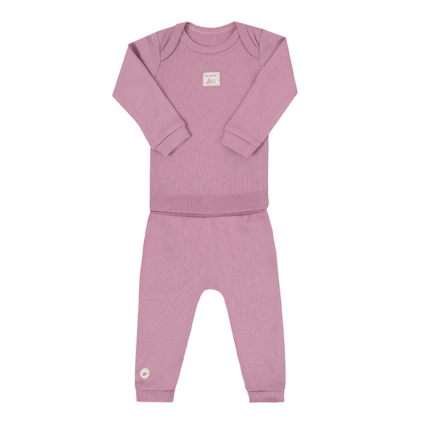 Conjunto Baby Longo Amamentação Letut com Body Manga Longa e Cós Conforto