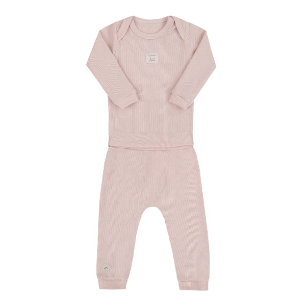 Conjunto Baby Longo Amamentação Letut com Body Manga Longa e Cós Conforto