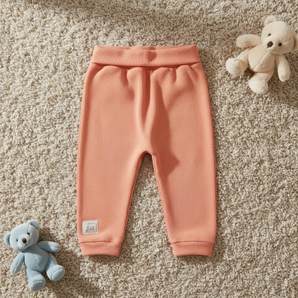 Calça Avulsa Bebê Linha Amamentação em Malha Ribana com Cós Conforto Letut