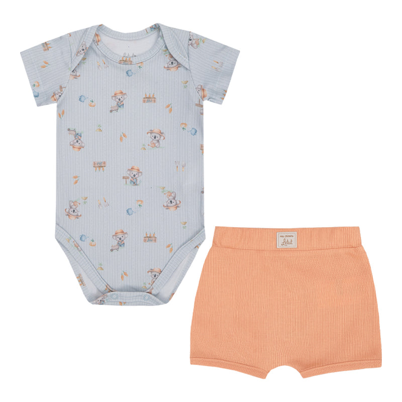 Letut Conjunto em Malha Conforto Estampada com Shorts Texturizado e Bordado — Estilo e Conforto para o Verão - Image 5
