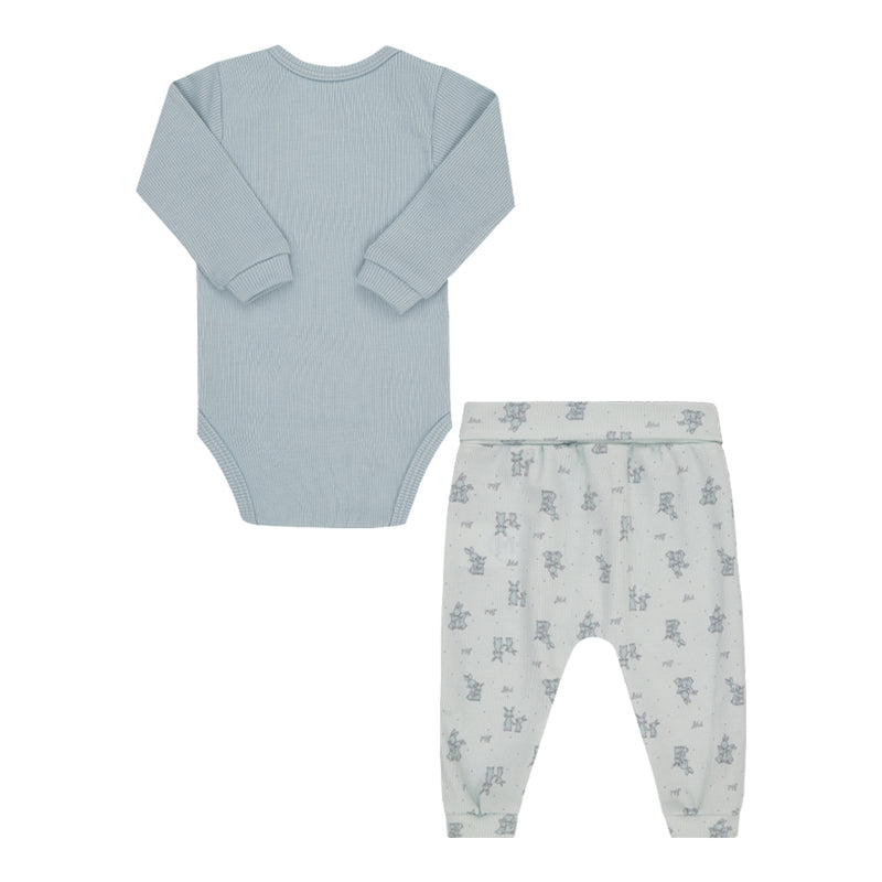 Letut Conjunto Longo Linha Amamentação com Body Manga Longa e Calça Estampada — Conforto Real para os Primeiros Dias - Image 5