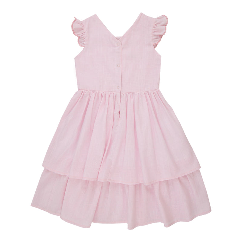 Paraíso Vestido Biarritz com Preguinhas, Bordados Delicados, Decote V nas Costas e Laço com Pingente — Inspiração Francesa para sua Princesa - Image 5