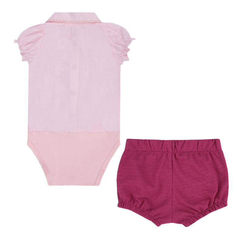 Paraíso Conjunto Curto Body Cambraia Bordado com Abertura Invisível e Shorts Texturizado com Elástico — Delicadeza e Praticidade - Image 5