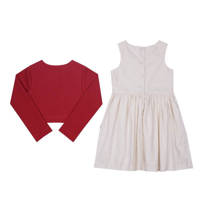 Paraíso Vestido Tricoline Bordado Richelieu com Bolero Tricotil Elegante para Festa — Requinte para os Momentos Mais Especiais - Image 5