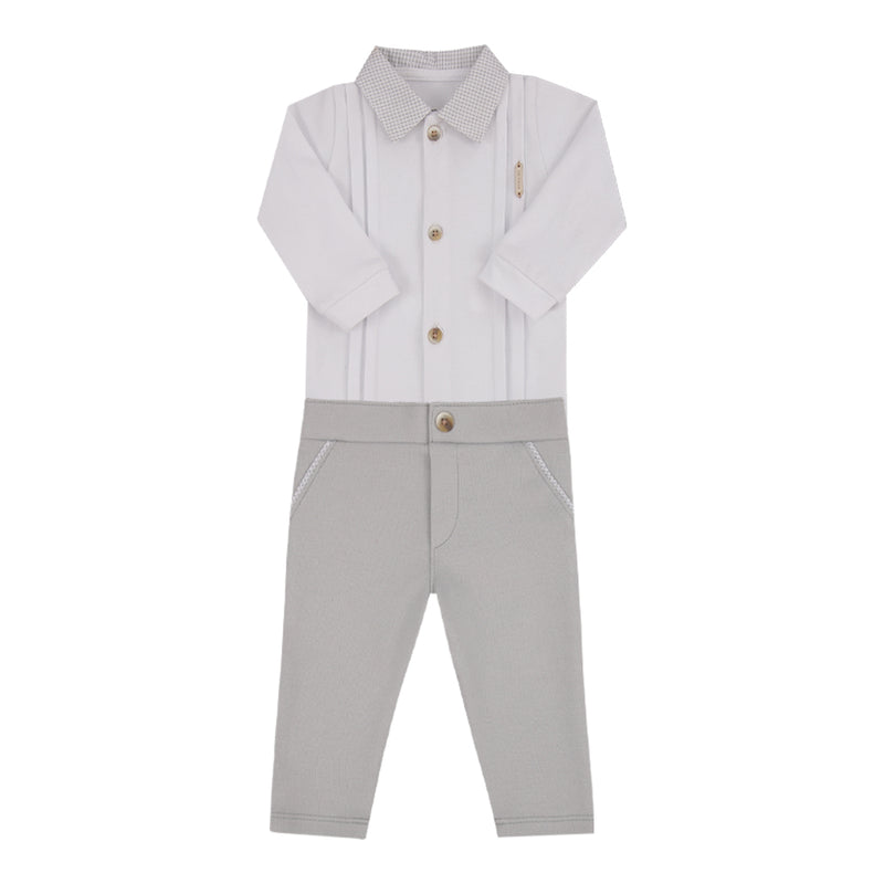 Conjunto Longo Body com Gola Tricoline e Calça Ponto Roma Paraiso 18617 - Image 2