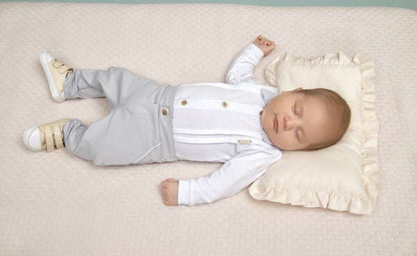 Conjunto Baby Longo Body com Gola Tricoline e Calça Ponto Roma Paraiso 18617