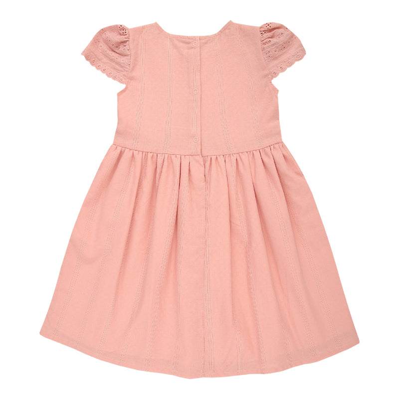 Vestido Cotton Jacquard com Mangas em Broderie, Bordados Delicados e Plaquinha Personalizada Paraiso. - Image 5
