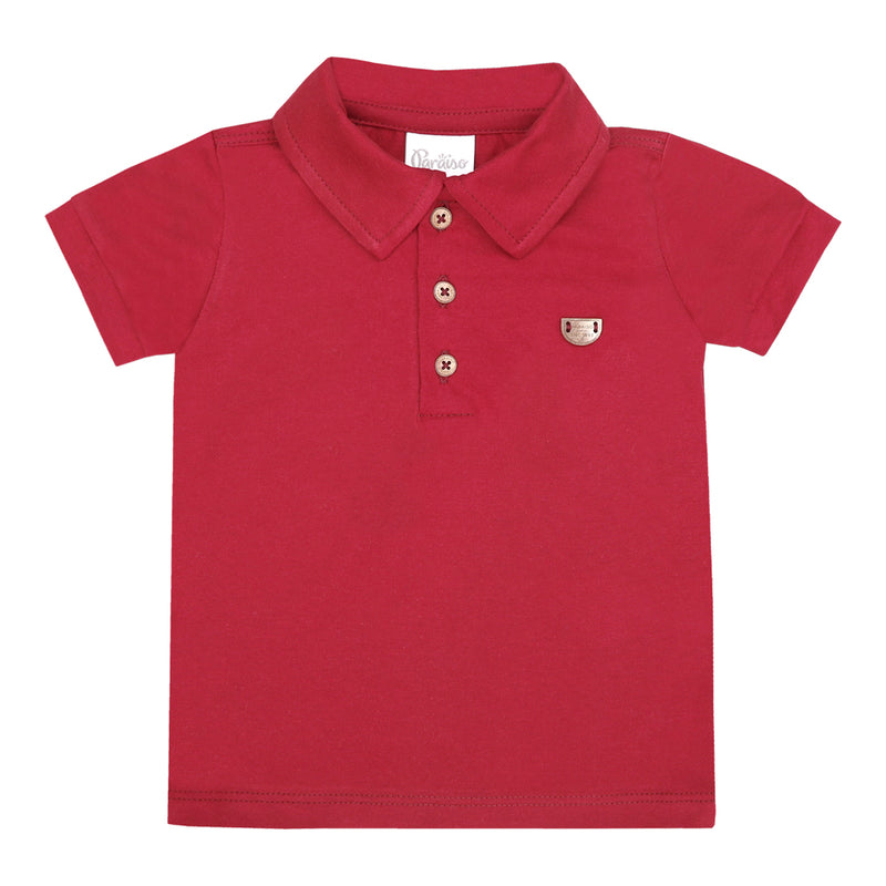 Camiseta Polo Em Malha Conforto Paraiso - 17047 - Image 5