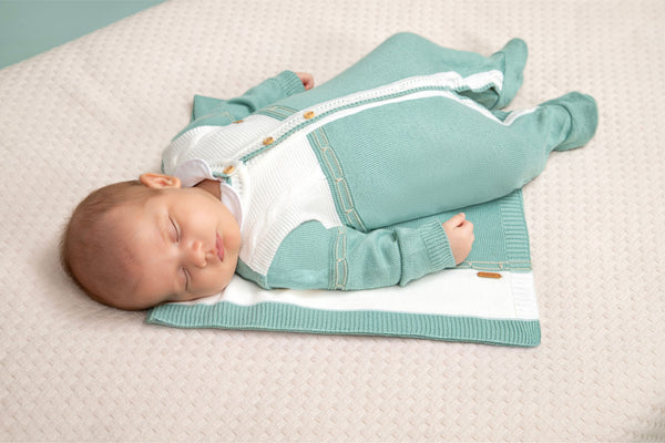 Saída Maternidade Paraiso Tricô Leve 3 Peças Masculino