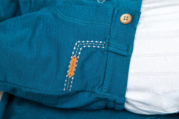 Saída Maternidade Paraiso Masculina 3 Peças Manga Longa com Bordado Exclusivo