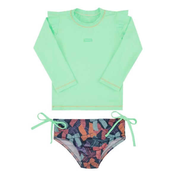 Conjunto Praia Paraiso Feminino Manga Longa com Proteção UV