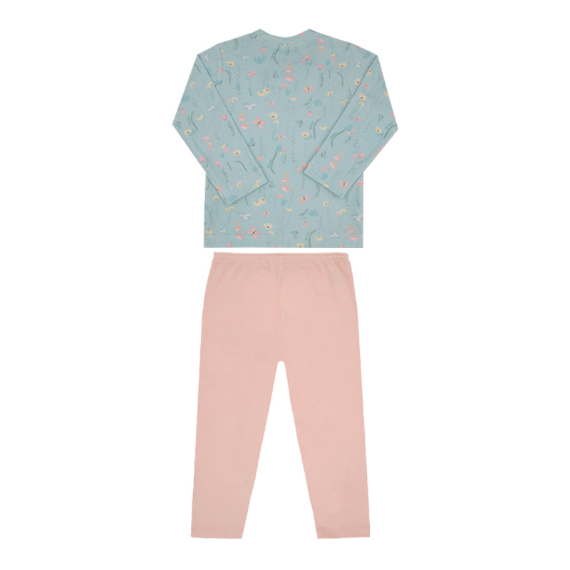 Conjunto Feminino Paraiso Home Manga Longa Conforto Infantil Verão - Image 5