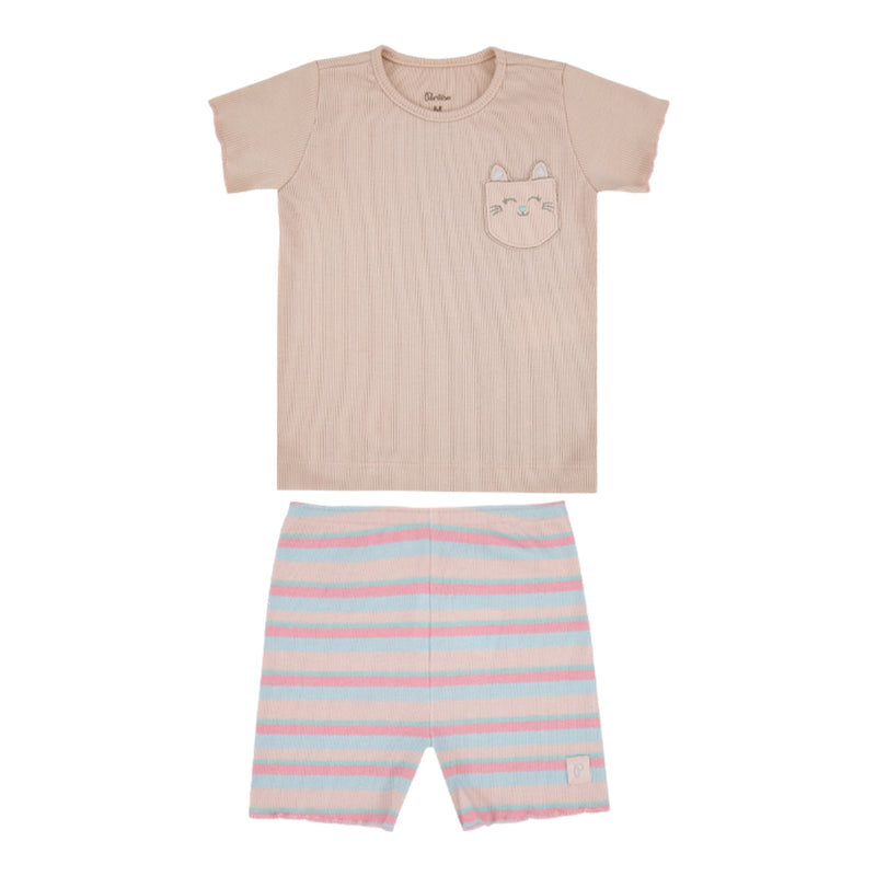 Conjunto Infantil Feminino Paraiso Home Malha Canelada Conforto e Estilo - Image 5