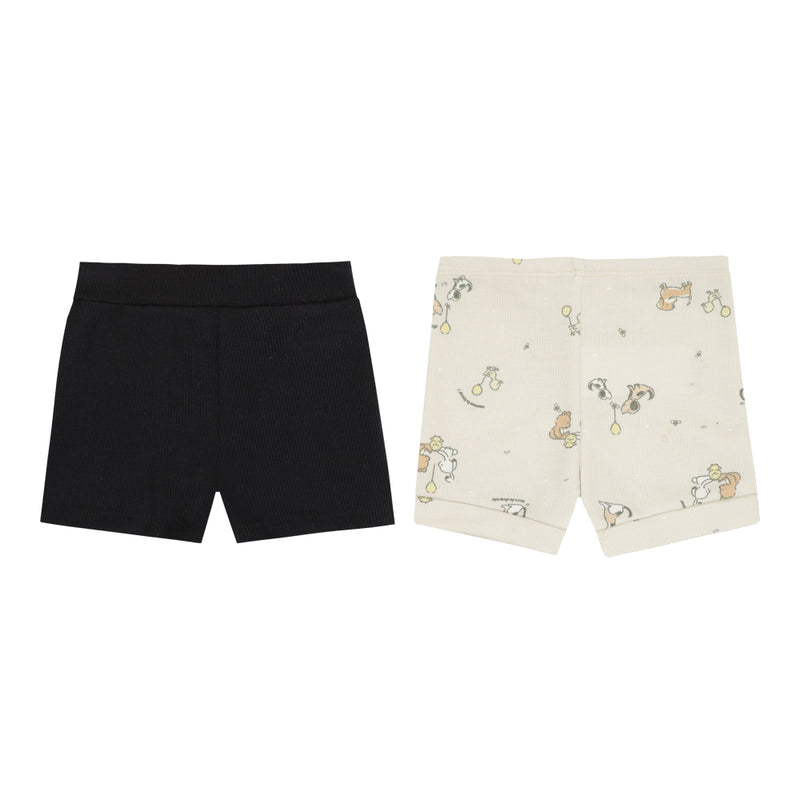 Kit Shorts 2 Peças Malha Ribana Letut Masculino Conforto Bebê - Image 5
