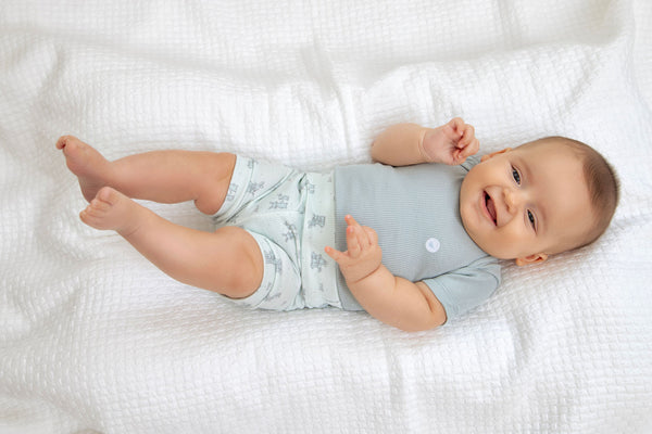 Conjunto Baby Amamentação Letut Manga Curta Ribana Canelada Conforto