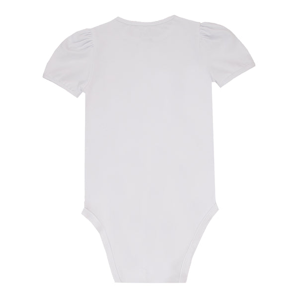 Body Meia Manga Paraiso Comfort Kids com Strass e Franzido Delicado Verão Paraiso - 18952