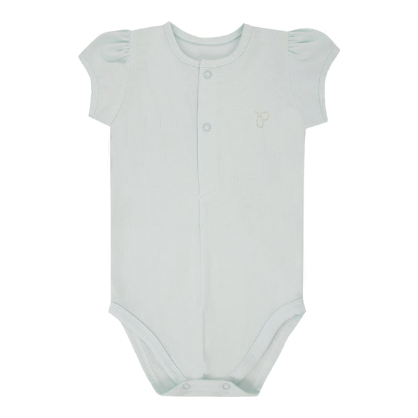 Body Feminino Paraiso Colors com Strass e Mangas Copinho