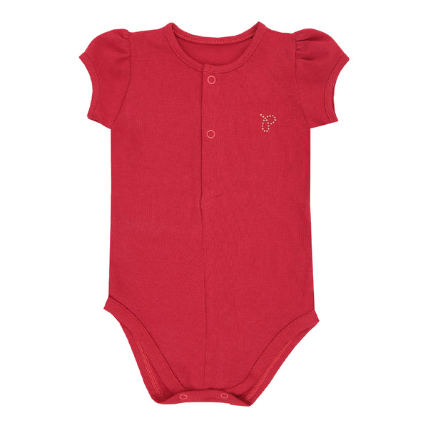 Body Feminino Paraiso Colors com Strass e Mangas Copinho