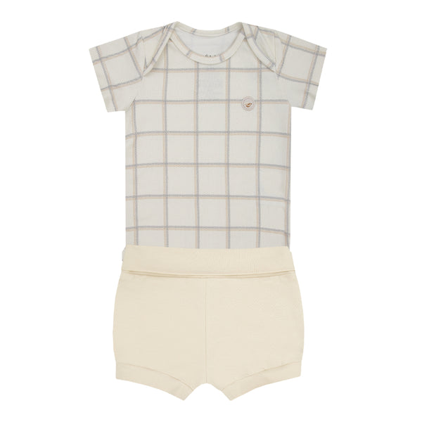 Conjunto Baby Letut Amamentação Malha Ribana Gola Expansível 2 Peças