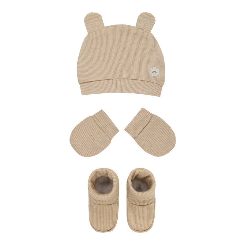 Kit Presente Amamentação 3 Peças Malha Ribana Letut Baby Unissex - Image 8