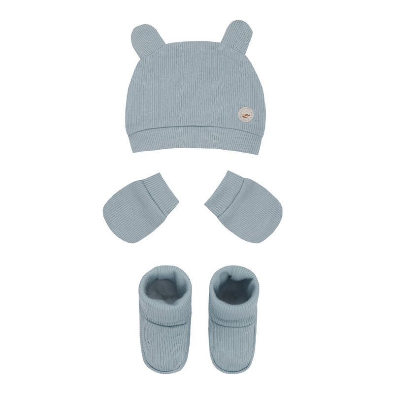 Kit Presente Amamentação 3 Peças Malha Ribana Letut Baby Unissex - Image 5