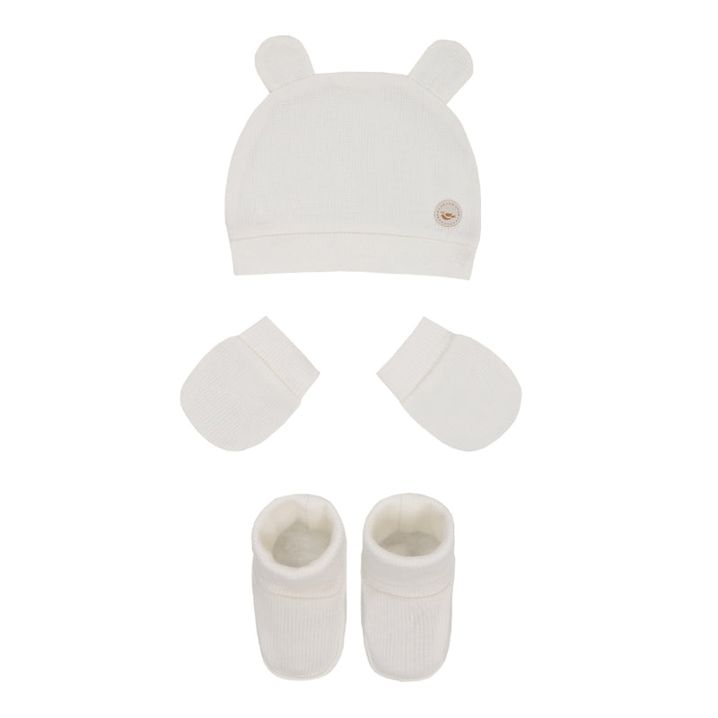 Kit Presente Amamentação 3 Peças Malha Ribana Letut Baby Unissex - Image 11