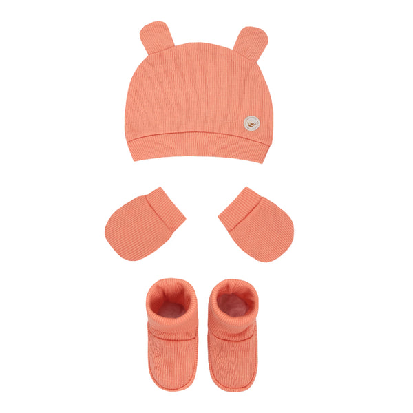 Kit Presente Amamentação 3 Peças Malha Ribana Letut Baby Unissex