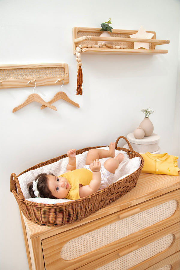 Conjunto Baby Feminino Letut Body Manga Curta e Shorts Malha Conforto