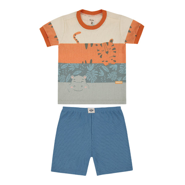 Conjunto Home Infantil Masculino Paraiso Super Conforto Estampa Lúdica