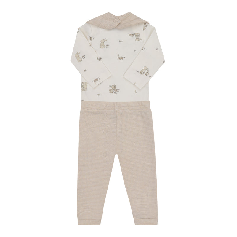 Kit Presente Bebê Letut 3 Peças Body Manga Longa, Calça e Bandana - Image 5