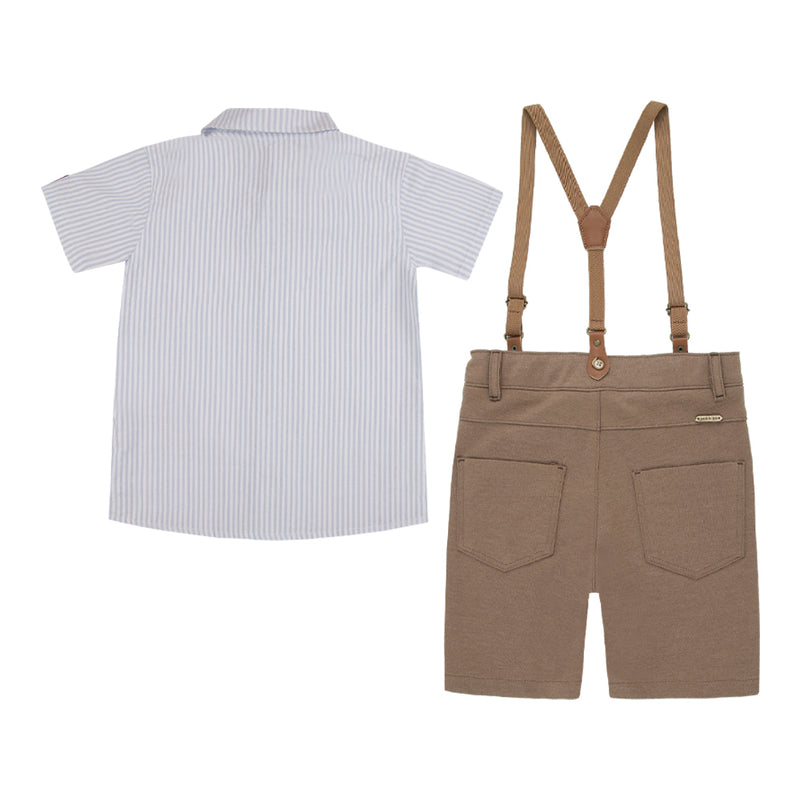 Conjunto Cerimônia Paraiso Kids com Suspensório Removível e Camisa Texturizada - 18767 - Image 5