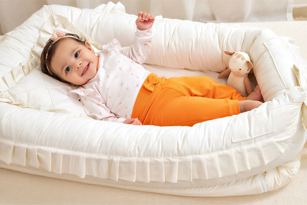 Conjunto Baby Letut Longo Manga Longa com Babado e Laço Meia Estação Letut