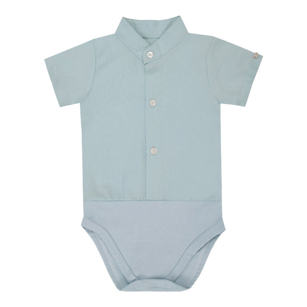 Body Meia Manga Paraiso Conforto Casual Bebê Masculino Verão 2026