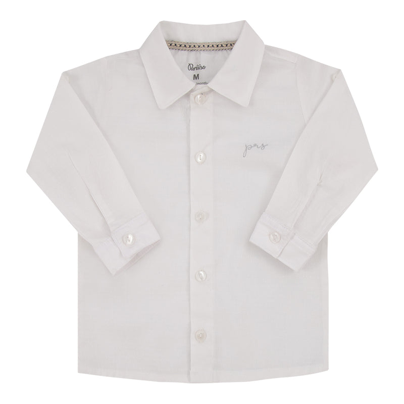 Camisa Manga Longa Cerimônia Paraiso com Bordado e Manga Regulável - 18733 - Image 2