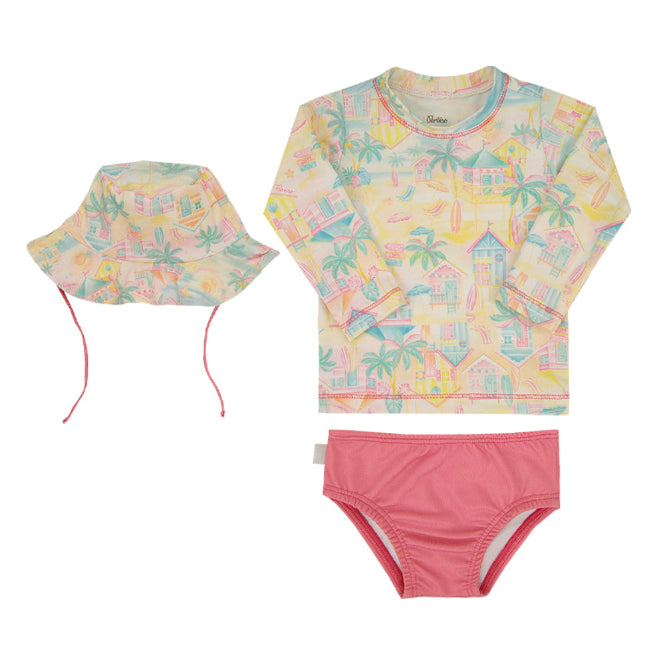 Kit Praia Paraiso 3 Peças com Proteção UV 50+ e Chapéu Dupla Face - Image 2