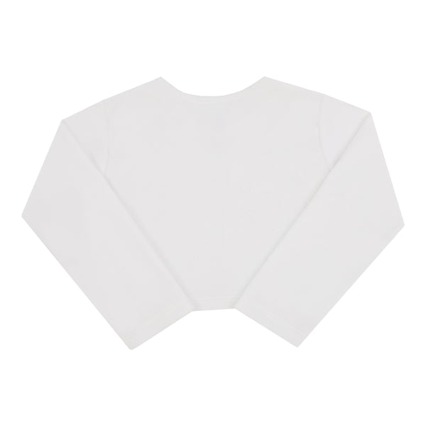 Bolero Paraiso Plush Macio com Strass e Bordado Floral Cerimônia
