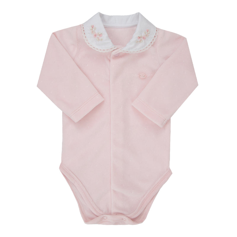 Body Longo Cerimônia Paraiso Plush Poá Bordado Guipir Inverno - Image 2