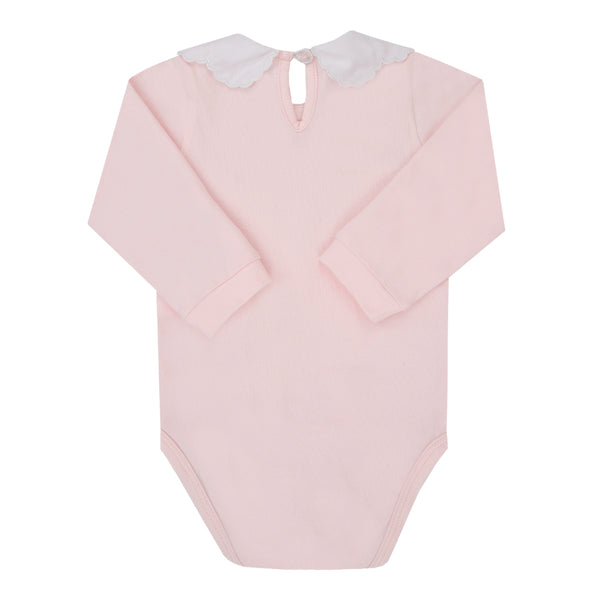 Body Longo Paraiso Feminino Gola Bordada Manga Longa Cerimônia