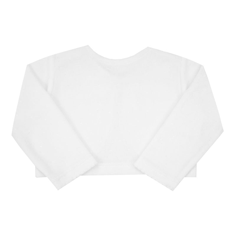 Bolero Cerimônia Plush Manga Longa Paraiso com Detalhes Exclusivos Branco - Image 2