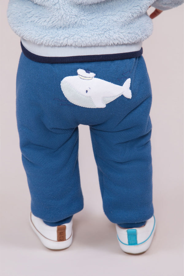 Calça Paraiso Inverno com Forro e Bordado Fundo do Mar