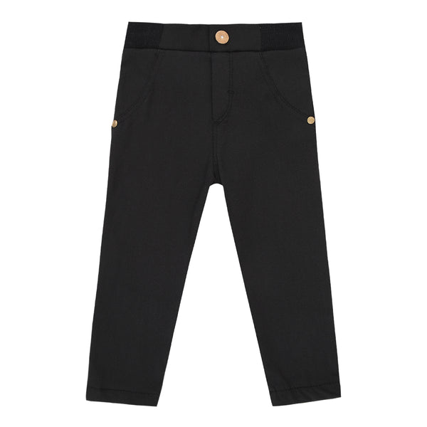 Calça Sarja Aspen Felpada Parais Inverno com Elástico Preta