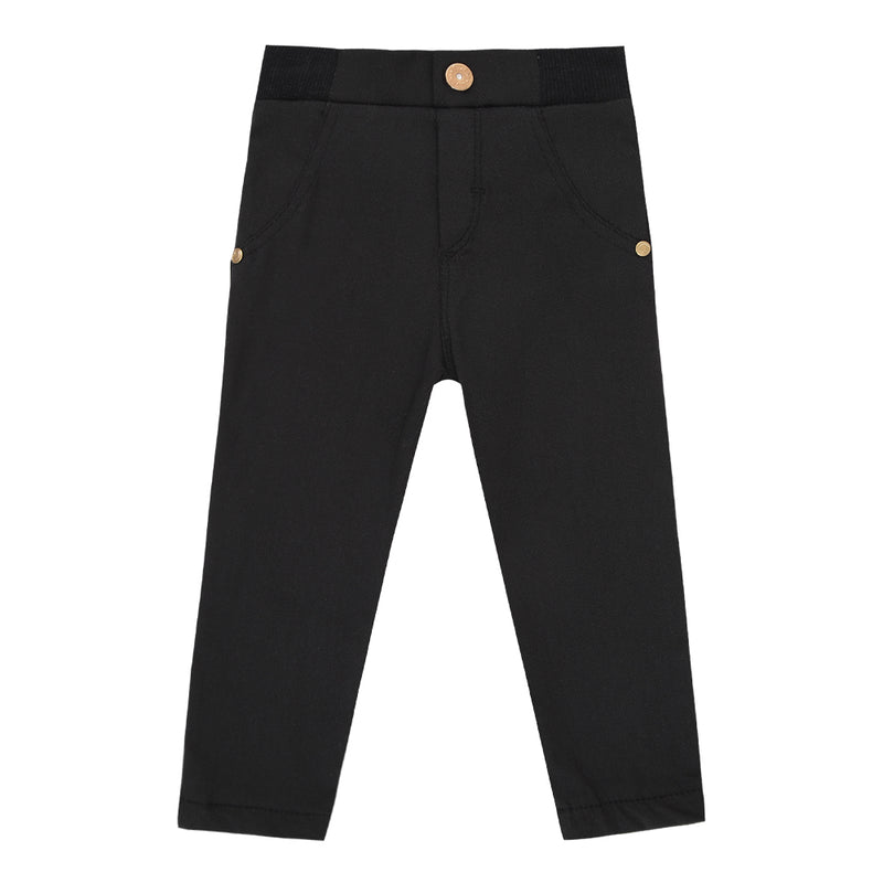 Calça Sarja Aspen Felpada Parais Inverno com Elástico Preta - Image 2