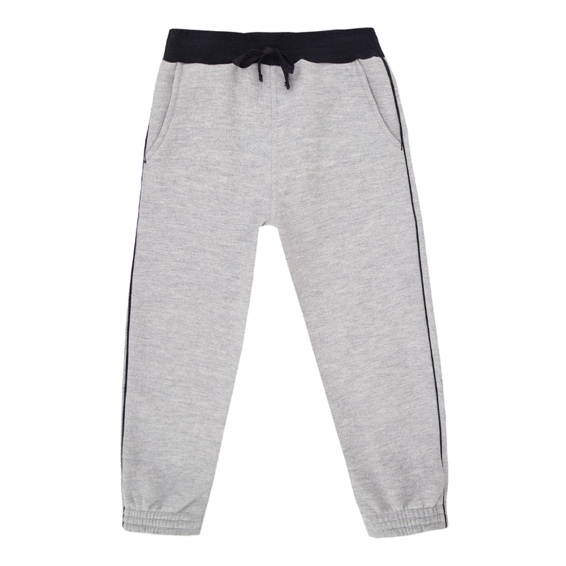 Calça Moletom Paraíso Infantil Masculina Inverno com Bordado Cinza - Image 2
