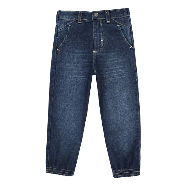 Calça Jeans Infantil Paraiso Kids com Elástico e Ajuste Interno Masculina
