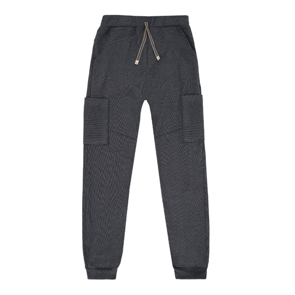 Calça Infantil Paraiso Kids Tricot Canelado com Elástico e Bolsos Masculina