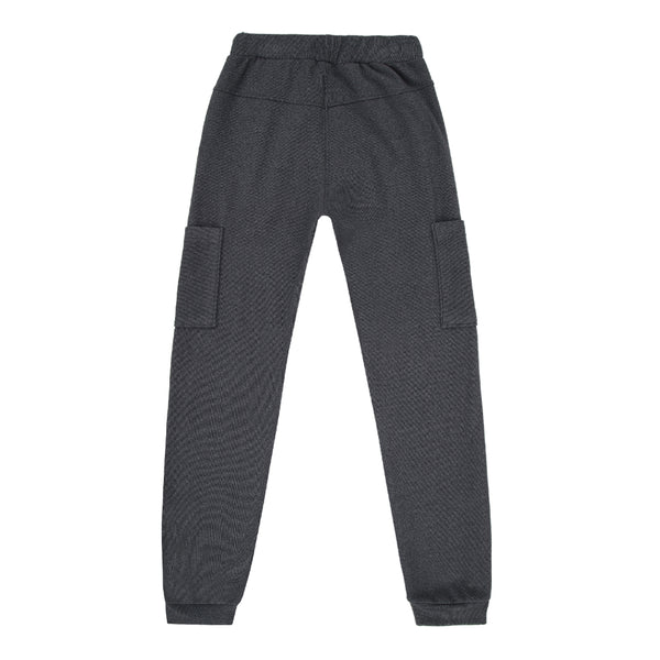 Calça Infantil Paraiso Kids Tricot Canelado com Elástico e Bolsos Masculina